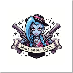 armed and dangerous- jinx powder Posters and Art